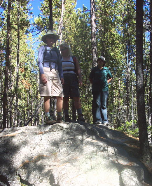 These three climbed rocks all day.