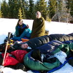 Some of us found it really hard to get out of our nice, warm sleeping bags.