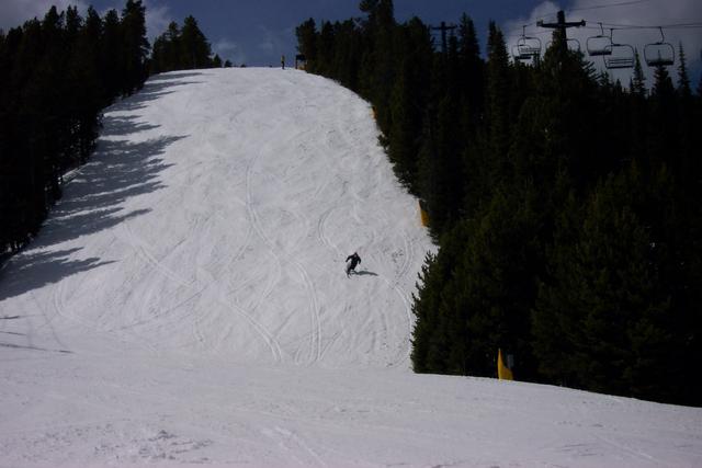 He loves to ski and this in one of his favorite runs.